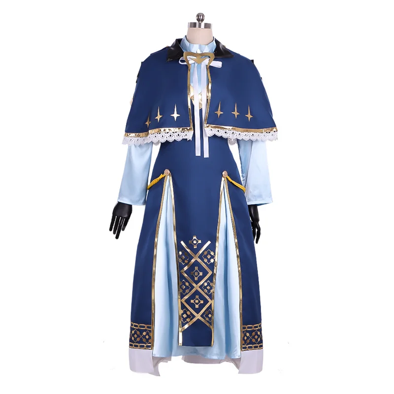 Gioco Fire Emblem Three Houses Marianne Costume Cosplay Donna Abito blu Abiti da festa di Halloween