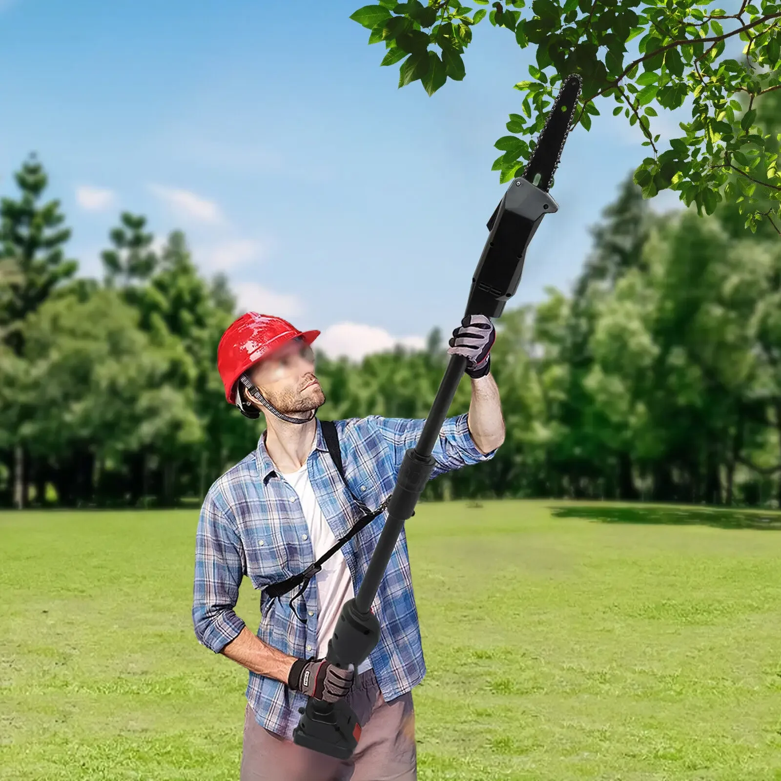 القطب الكهربائي سلسلة المنشار شجرة فرع أطراف سجل بوش المتقلب المقلم أدوات الحدائق