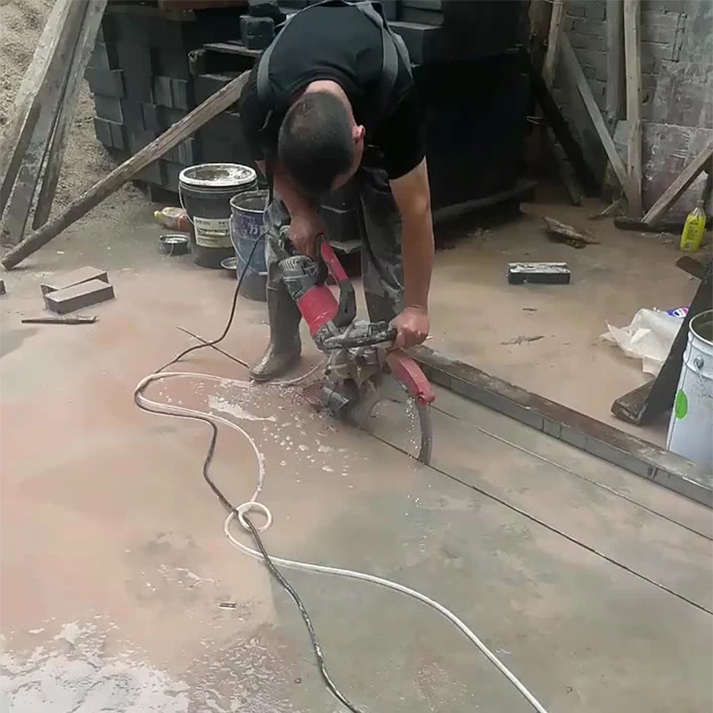 Concrete cutting 29CM deep handheld portable cutting saw ring saw brushless high power road slotting machine