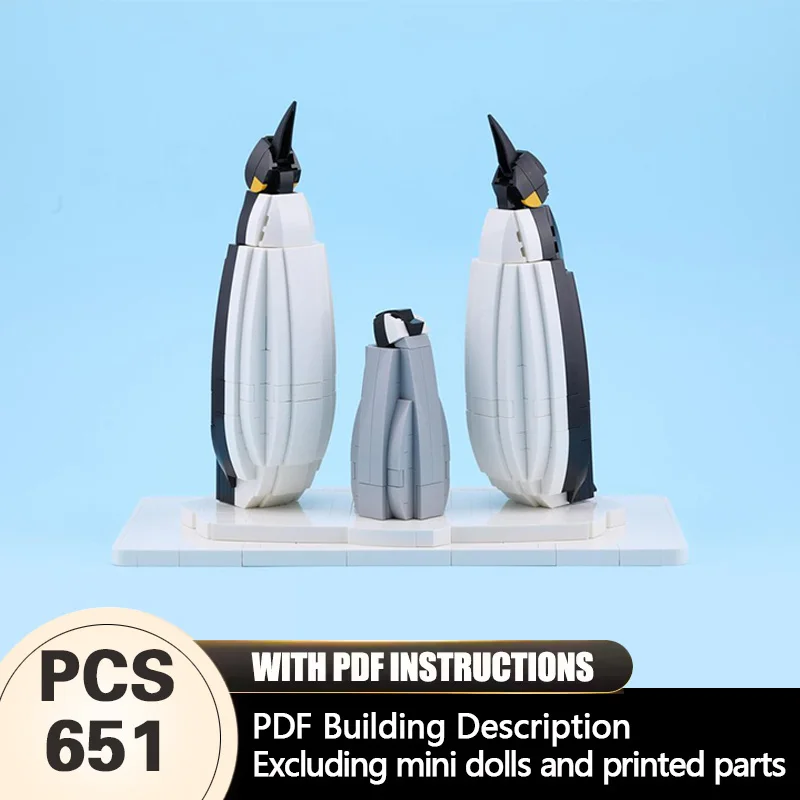 

Creators Animal Series Model MOC Building Bricks Penguin Family Modular Technology Gifts Holiday Assemble Children Toys Suit