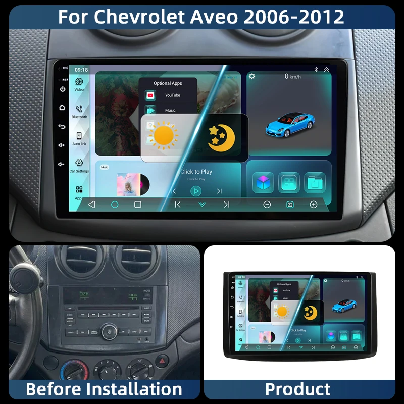 

Jundof Car Radio For Chevrolet Aveo 2006 2007 2008 2009 2010 2011 2012 2din Android 13 Carplay Multimidia Video Player Head Unit