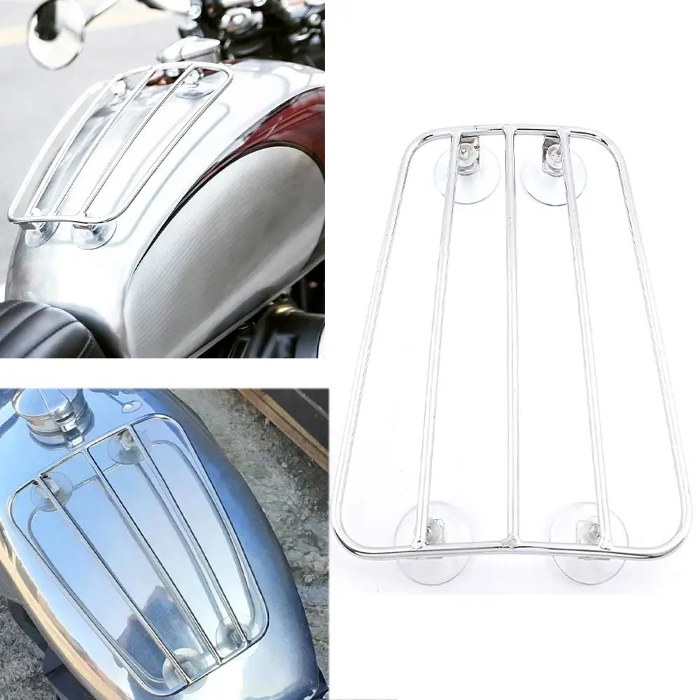 

Motorcycle Suction Cups Fuel Tank Luggage Rack Aero Parcel Rack Universal For Triumph Bonneville Thruxton CB1100 Harley Honda