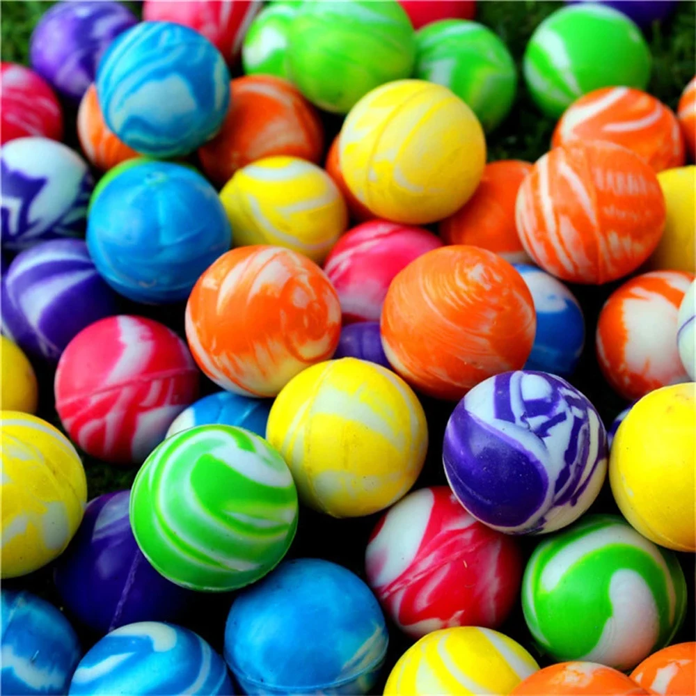 Favores de fiesta, juguete divertido, Mini colorido de 20mm para niños, pelotas que rebotan, pelota de goma, pelotas que rebotan, pelotas para saltar