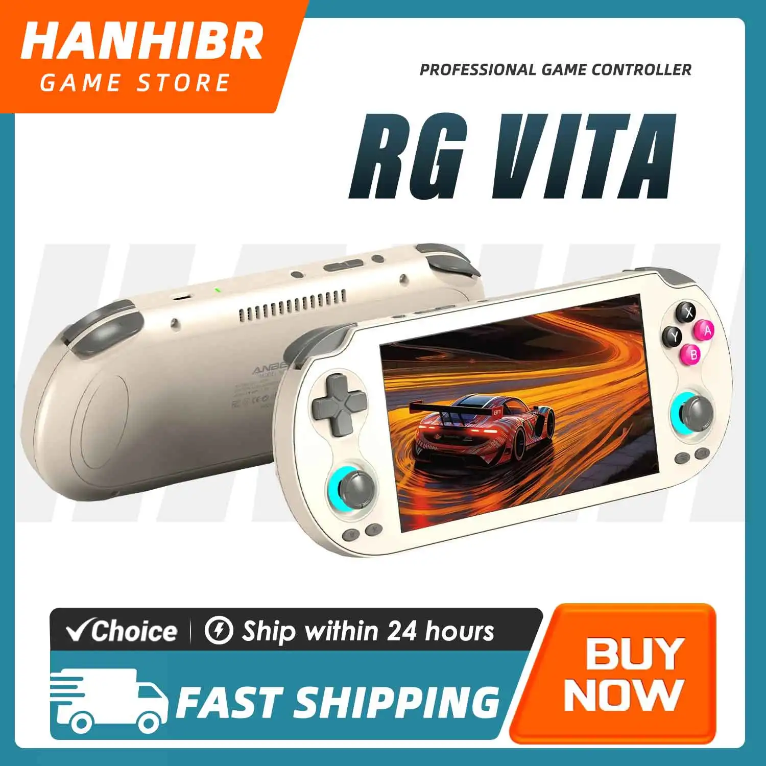 ANBERNIC RG VITA 안드로이드 12 휴대용 게임 콘솔 IPS 터치스크린 5000mAh 비디오 게임 플레이어 온라인 스트리밍 멀티플레이어