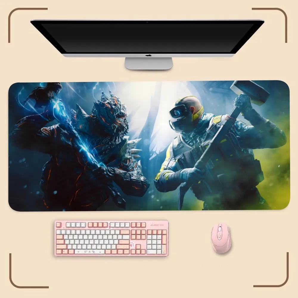 G-Games R-rainbows sixs-sieges 6แผ่นรองเมาส์ Mouse komputer 400x800x5มม. อุปกรณ์เล่นเกมเมาส์คีย์บอร์ด