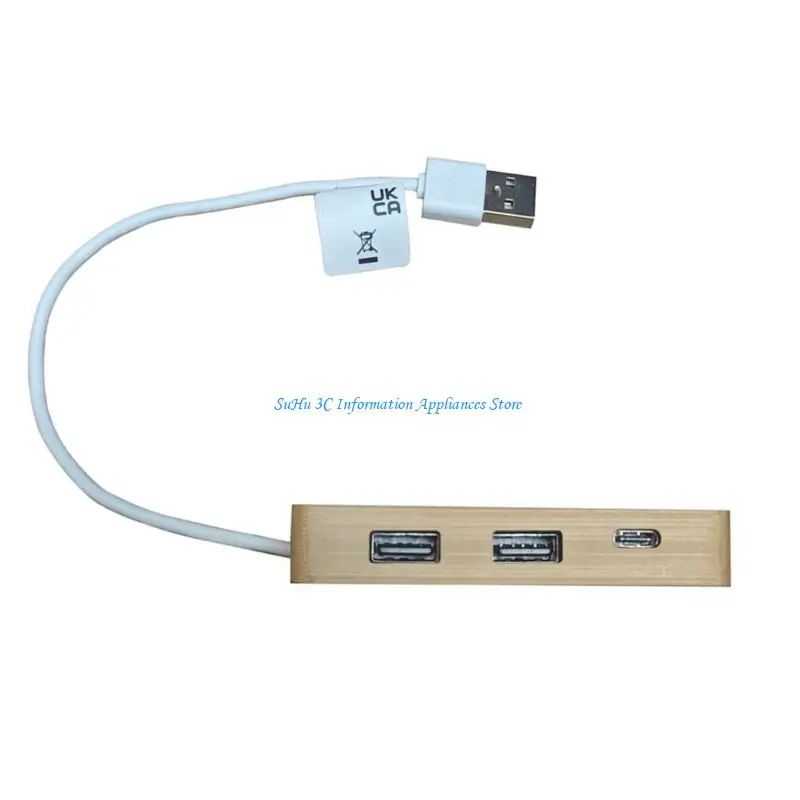 

Деревянный USB C/USB Splitter 3/4 порт USB -разветвитель Multiport Exted USB -тип C