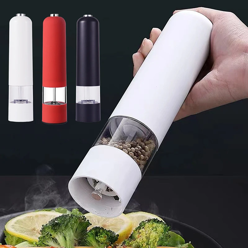 

1Pcs Electric Automatic Mill Pepper And Salt Grinder With LED Light Adjustable Coarseness Spice Grinder Kitchen Cooking Tool