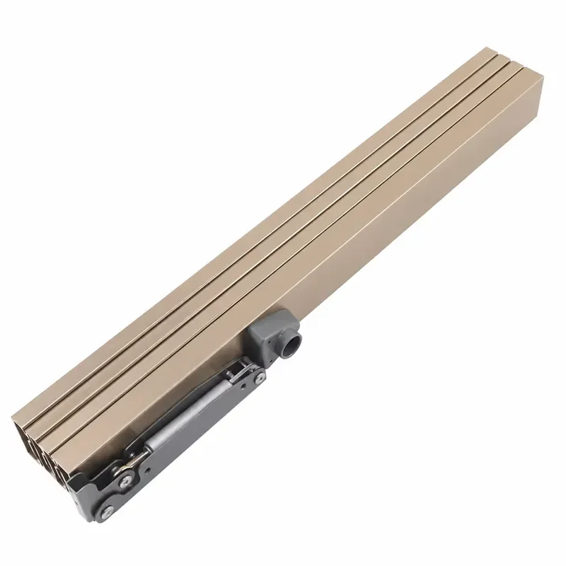 Flush Pull Out Hidden Rail Extendable Dining Table Slide Hydraulic Soft Close Aluminum Alloy for Bookcase Wine Cabinet