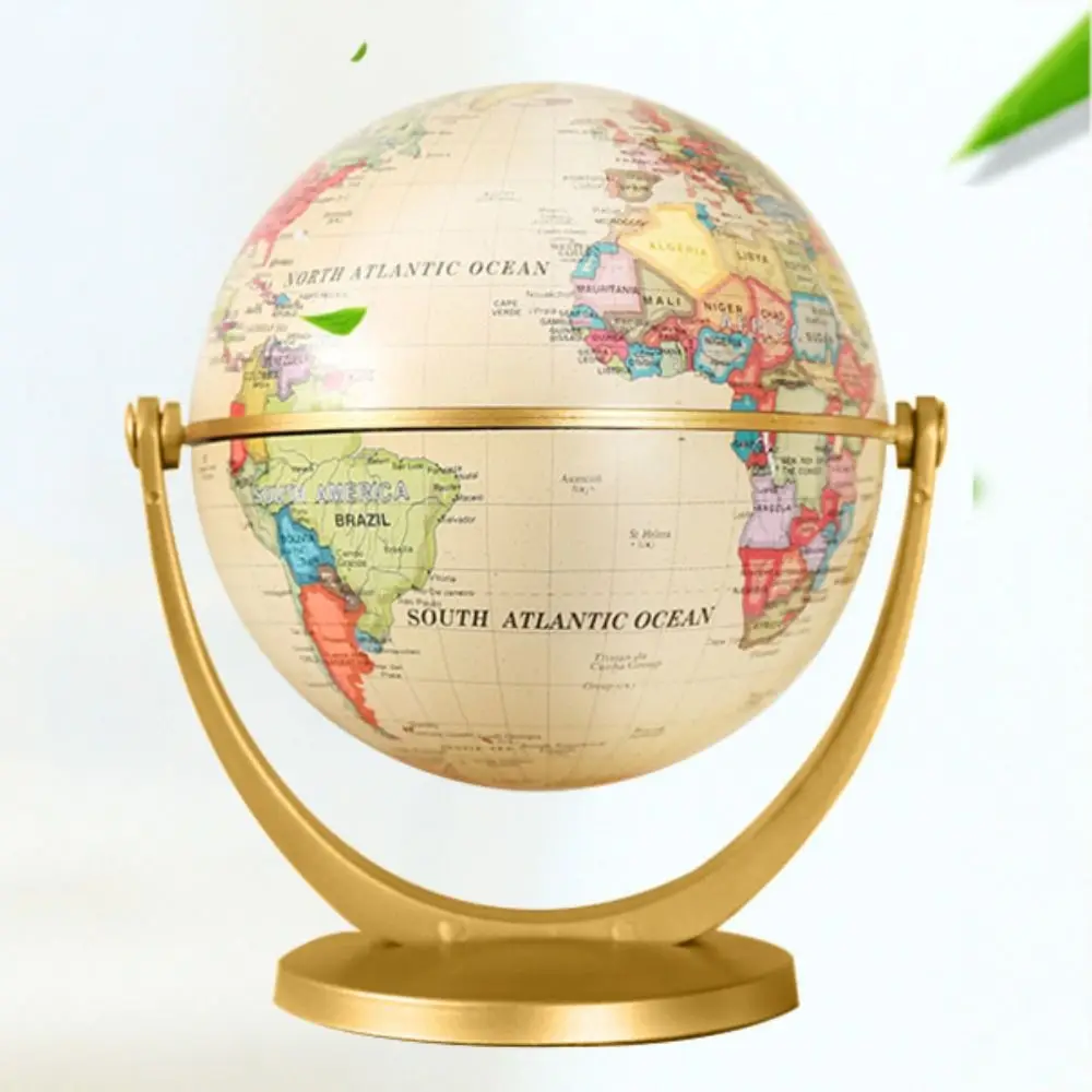 Modern home crafts small teaching art globe English version plastic craft teaching desktop ornaments