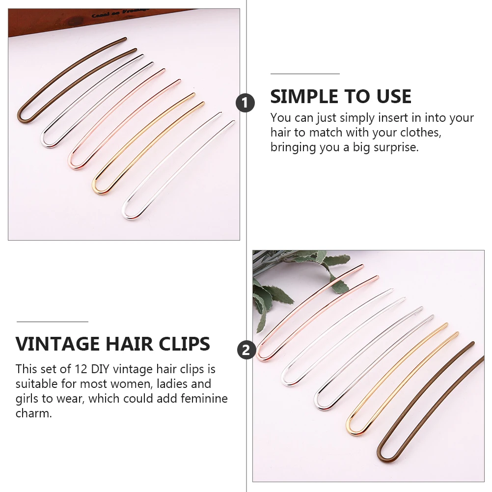 

12 шт., набор заколок для волос «сделай сам», винтажный стиль, незавершенные заколки для волос для женщин и девочек, золотистые, серебряные аксессуары для волос «сделай сам», художественные ремесла, голова