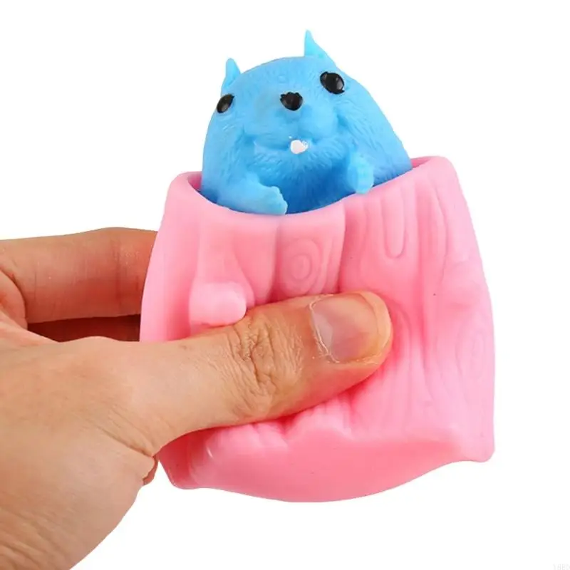 Y88d Squeeze tasse jouets écureuils