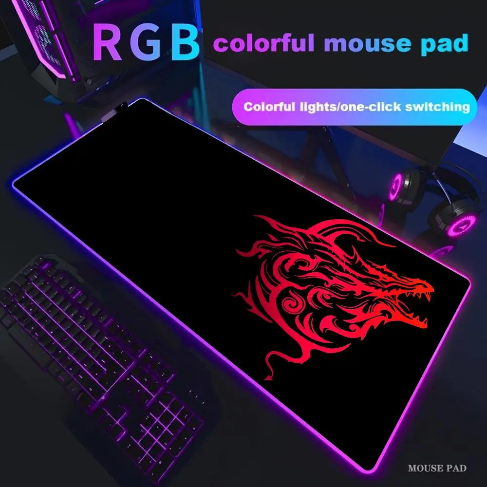 

Коврик для мыши Lion Tiger XXL RGB игровой коврик для мыши Аксессуары для геймеров Большие коврики для мыши со светодиодной подсветкой Коврик для ПК Компьютерный стол с подсветкой