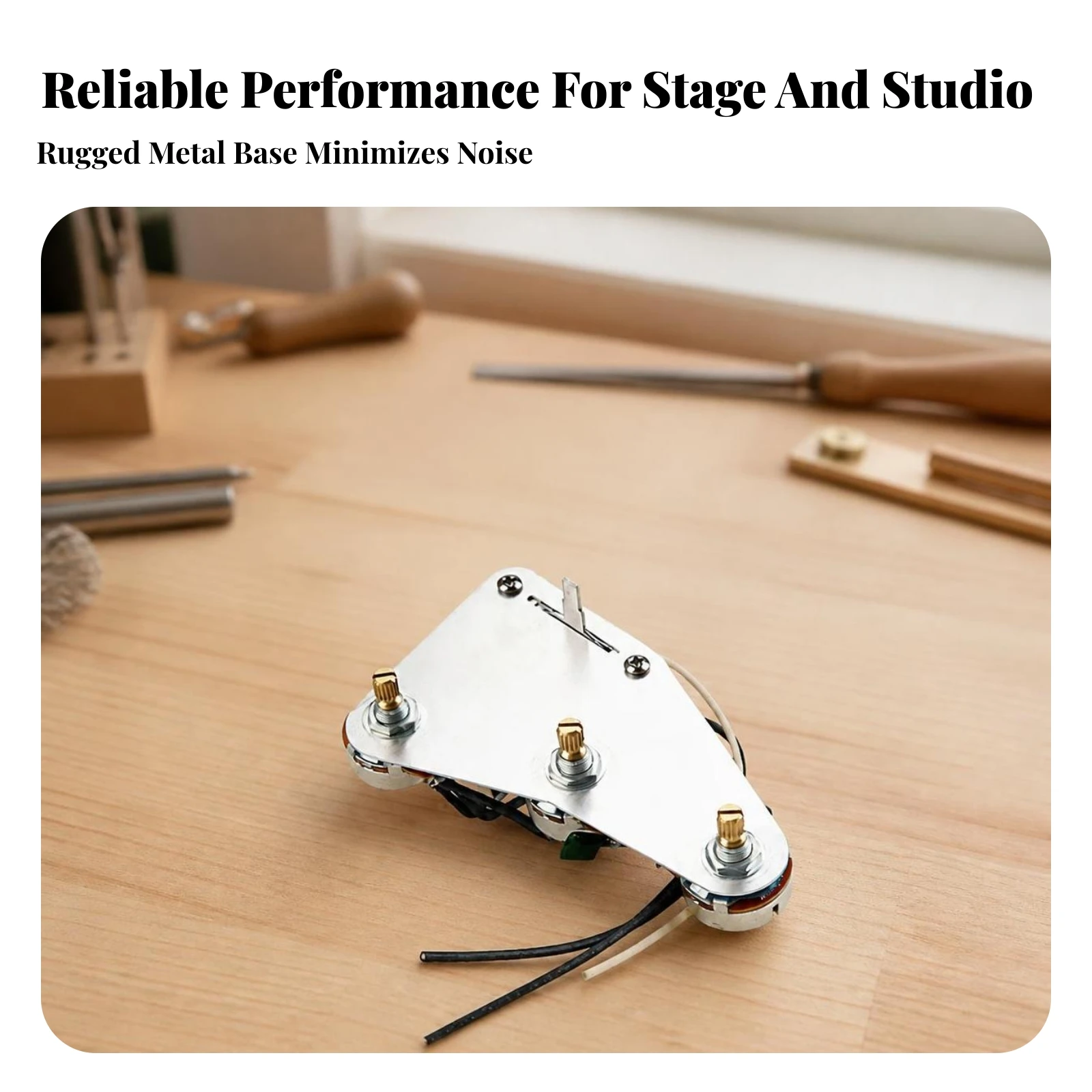 Prewired Control Plate Compact Pre-Wired Control Plate Prewired Instrument Assembly Metal for Luthier
