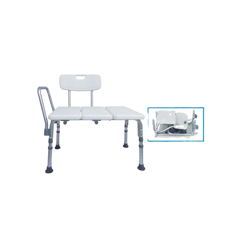 SUNCARE Sedile da bagno per doccia per anziani, bagno regolabile medico, vasca da bagno, panca per trasferimento, sgabello, sedia