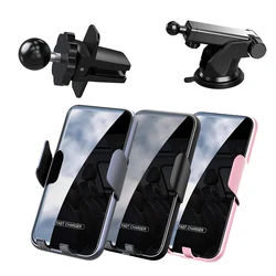 2024 New Car Mount Wireless Fast Charging Stand 15W Charging Speed Up By 90% 360 Degree Rotation Portable Fast Charge
