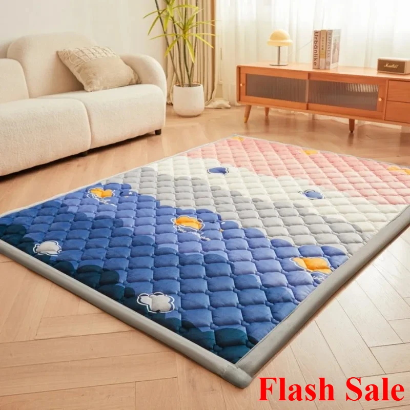 

New winter thickened milk fleece mattress household class a baby fleece tatami cushion living room cushion