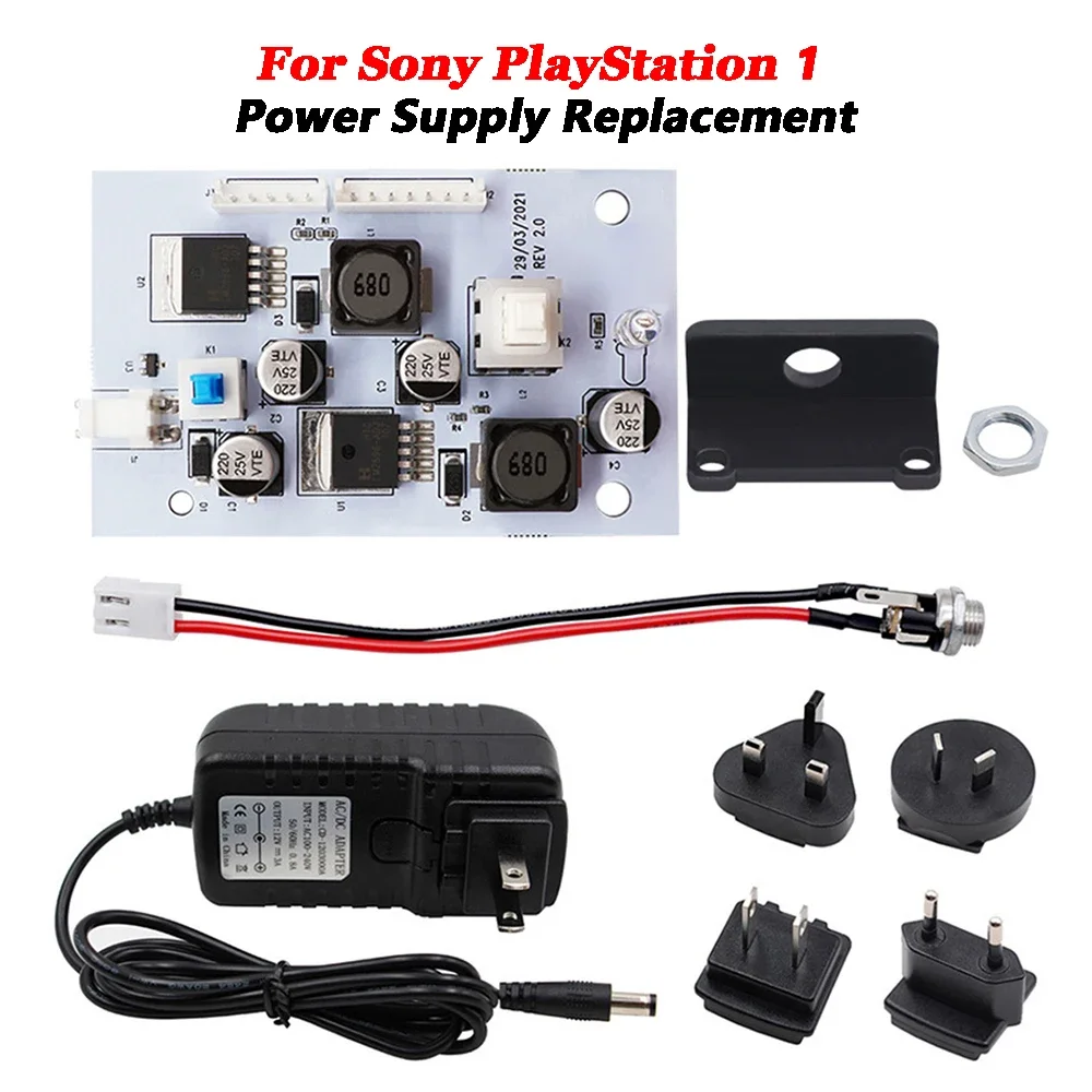 

Оригинальный запасной блок питания PS1PSU Fat Console Rev 2,0, 12-вольтовый блок питания, запасная часть игровой консоли для PS1 PlayStation