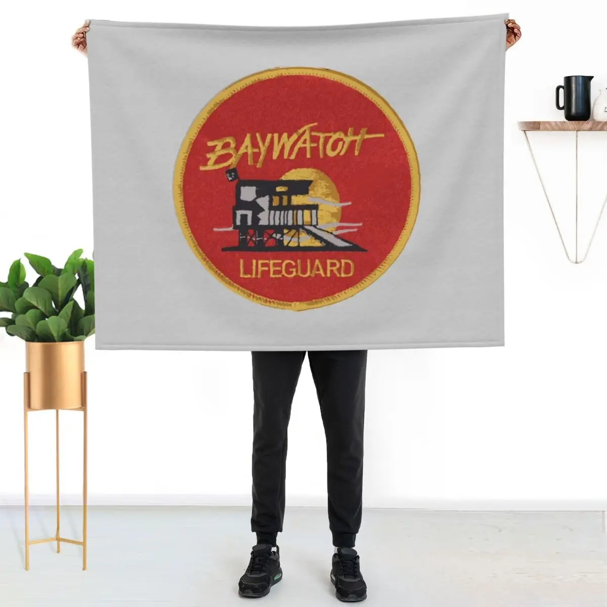 Baywatch badge - uniform Throw Blanket for winter christmas decoration For Sofa Thin Sofa Summer Decorative Beds Blankets
