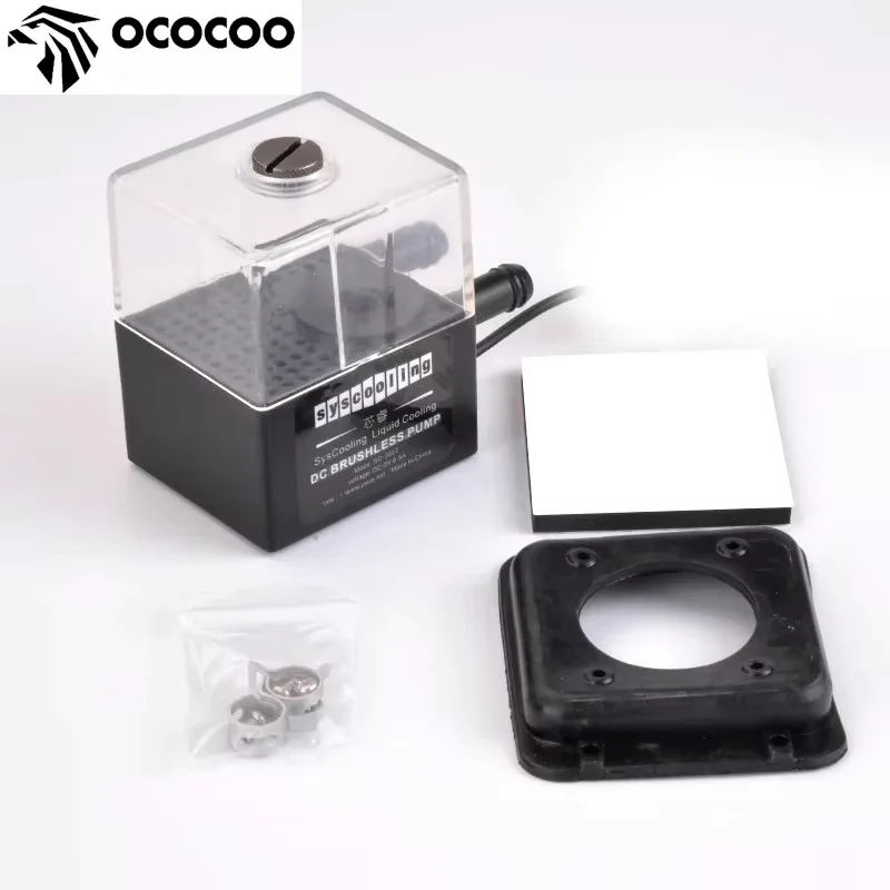 OCOCOO Water Cooler Pump 300L / H Pc Water Cooling Reservoir DC12V Silent Water Cooler Custom Computer System Small 3P Terminal