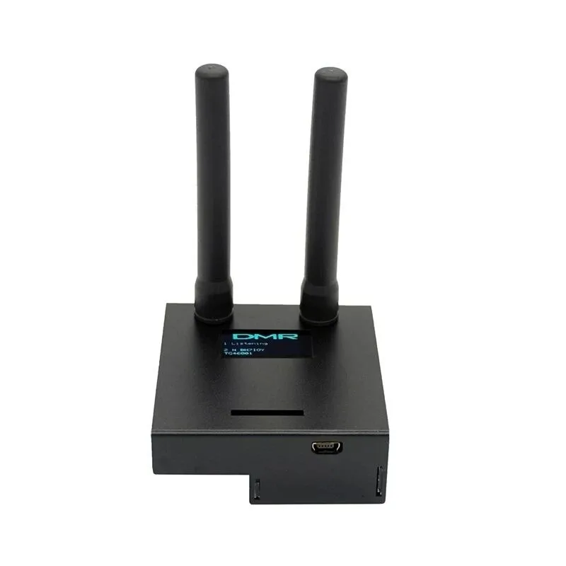 finished-v13-mmdvm_hs_dual_hat-duplex-hotspot-raspberry-pi-zero-w-oled-2ps-antenna-16g-sd-card-metal-case