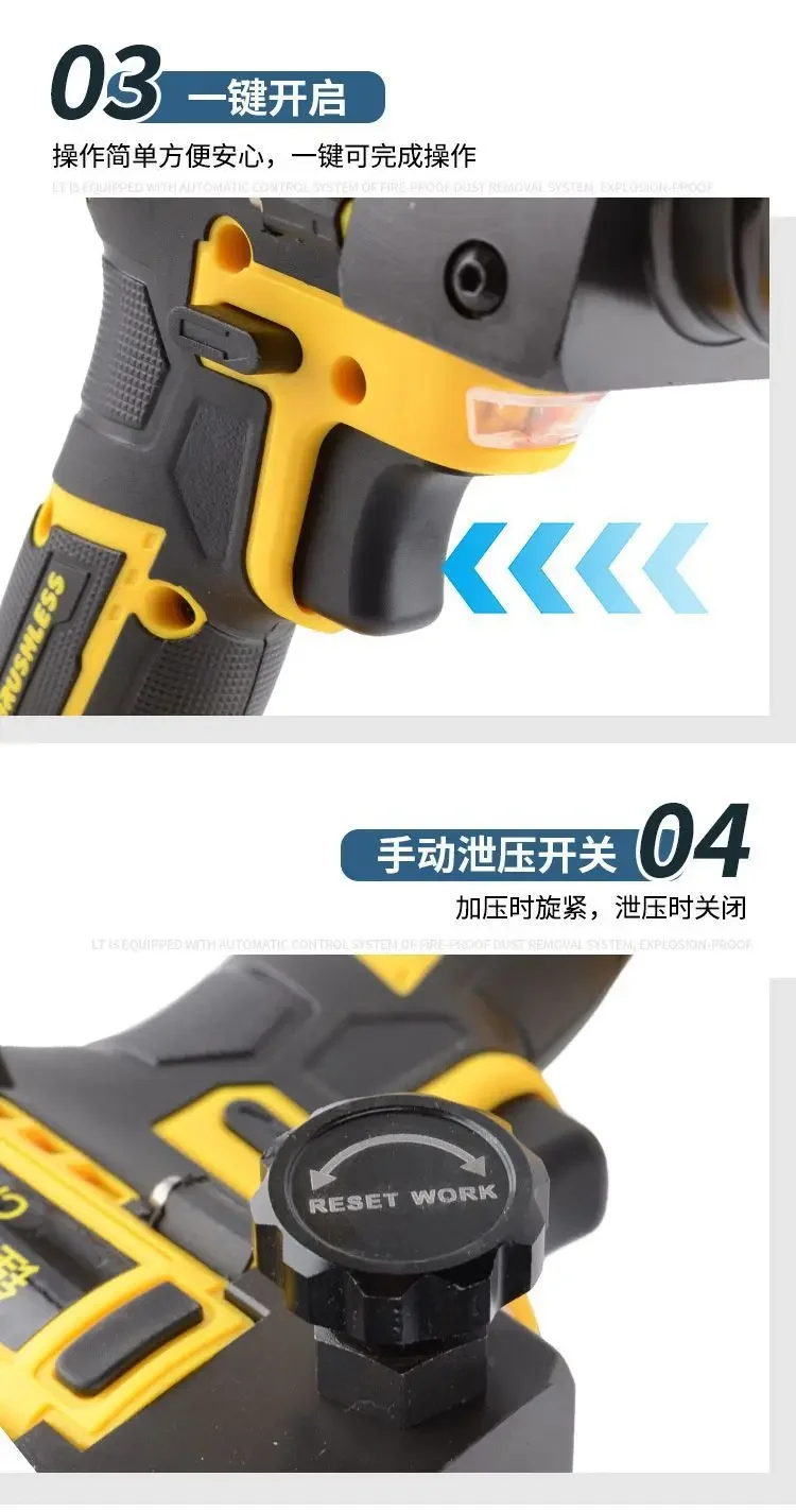 Dynamic Small Lithium Battery Electric Hydraulic Pliers Crimping Pliers 70/300 Copper Aluminum Wire Nose Crimping Pliers Tool