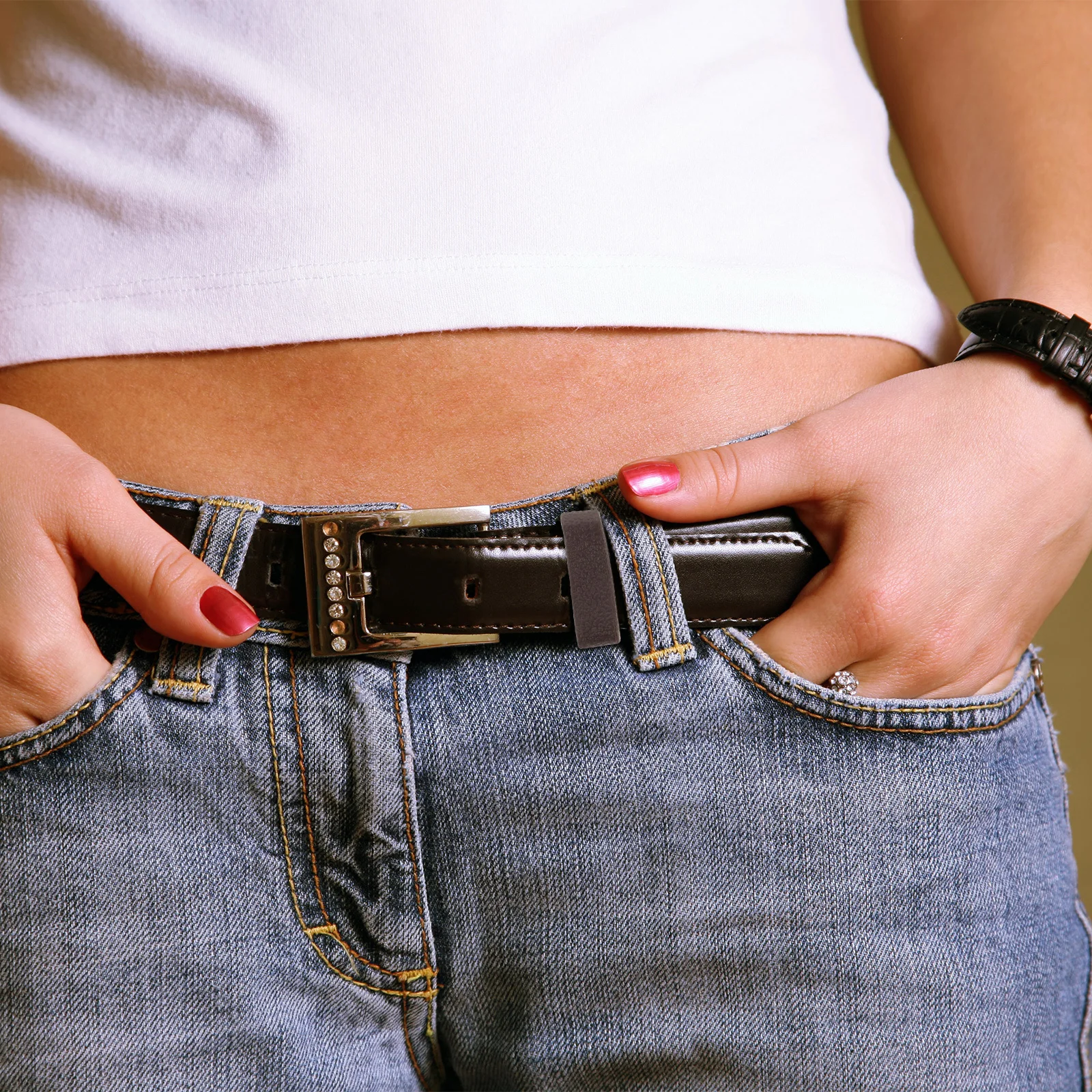 20 قطعة اكسسوارات حزام عريض وهمية حزام حلقة حارس العصابات حزام الخصر حامل الرجال النساء دائم آمنة قابل للتعديل ل #4