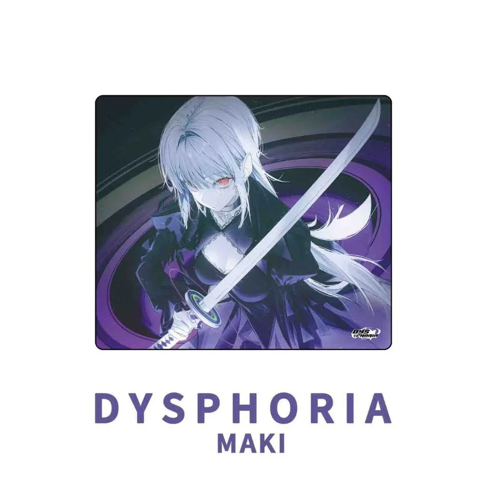DYSPHORIA MAKI Glass Mousepad FPS Smooth Speed Mouse Pad Lubricating Layer For TTK APEX CSGO Valorant Pc Accessories Gifts