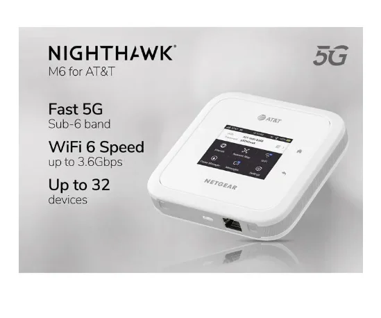 NETGEAR Nighthawk MR6110 M6 AT&T ZEARTS WiFi 6 Mobile Hotspot Router With bands（used 95%new America version without box）