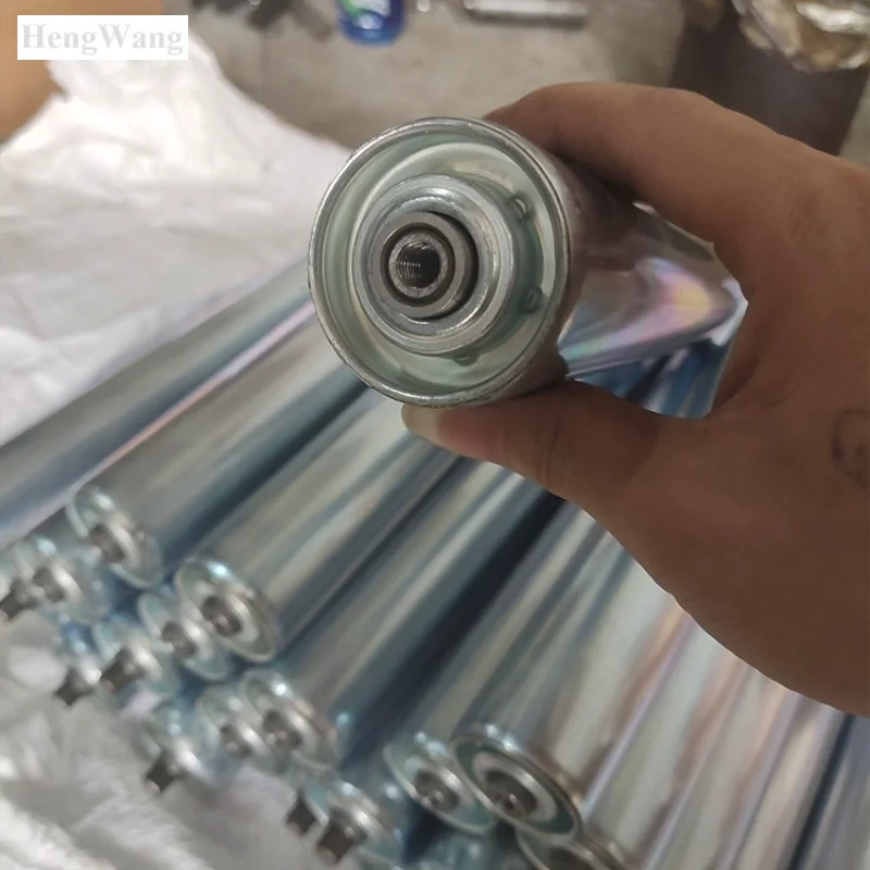 Gravity Conveyor Rollers Dia 25/32/38/50/60mm Length 100-550mm Carbon Steel/Stainless Steel Non-Powered for Roller Conveyor Belt