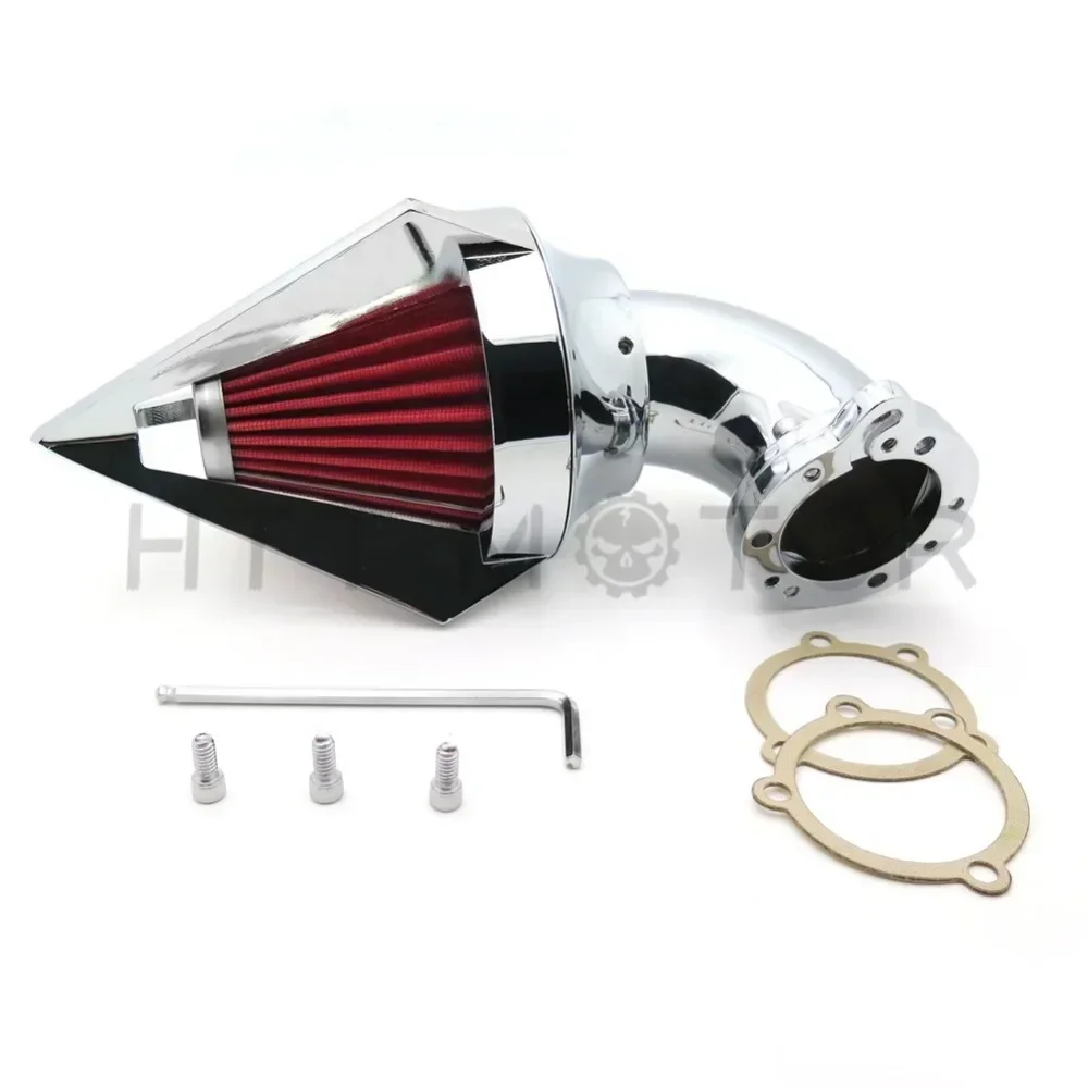 Spike Air Cleaner Filter Kits for Harley Davidson S&S Custom Cv Evo Xl Sportster Motorcycle Part Chrome