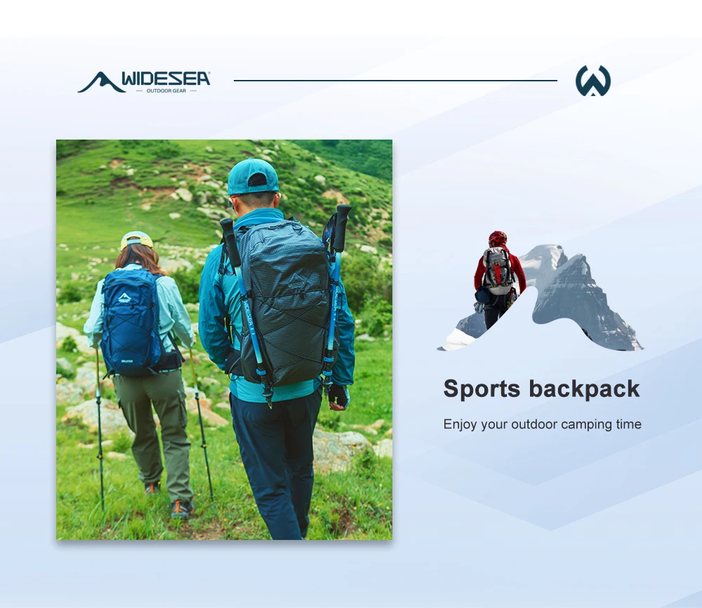 Widesea Camping Klettern Rucksäcke Sport Wasserdichte Umhängetasche Werkzeug Zubehör Reise Rucksack Camping Ausrüstung Liefert – Detail 14