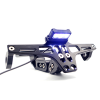 Motorcycle Rear License Plate Frame With LED Number Frame Light For suzuki m109r gsx 750f rm 125 gsx r 600 dr 350 sj410 escudo