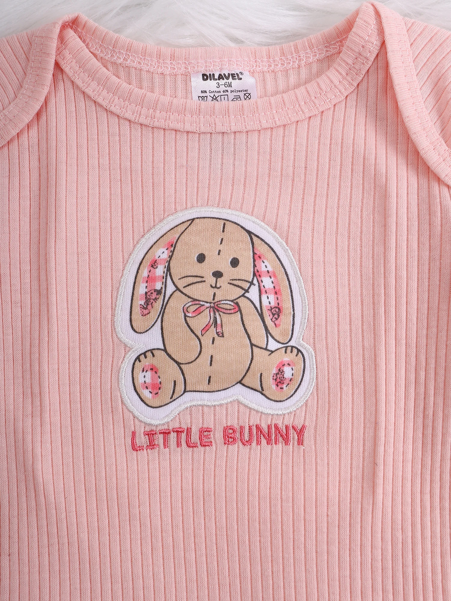 Baby Girl Onesies Newborn Baby Girl Clothing 3PCS Long-Sleeved Autumn and Spring Clothing with Cute Puppy Patterns 0-9 Month 4