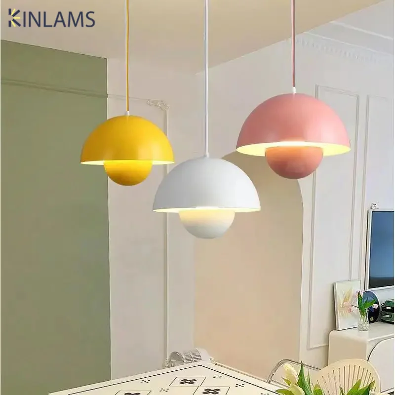 

Nordic Café Resraurant Macarone Chandelier Lighting LED Dining Table Ceiling Pendant Lamps Kitchen Living Room Home Decorations