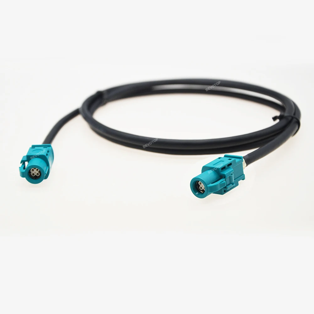 BEVOTOP HSD Cable USB Electric Cable Z Type 4Pin HSD Female to Female Jack to Jack 535 4-Cores Cable for Benz BMW Audi Tesla VW