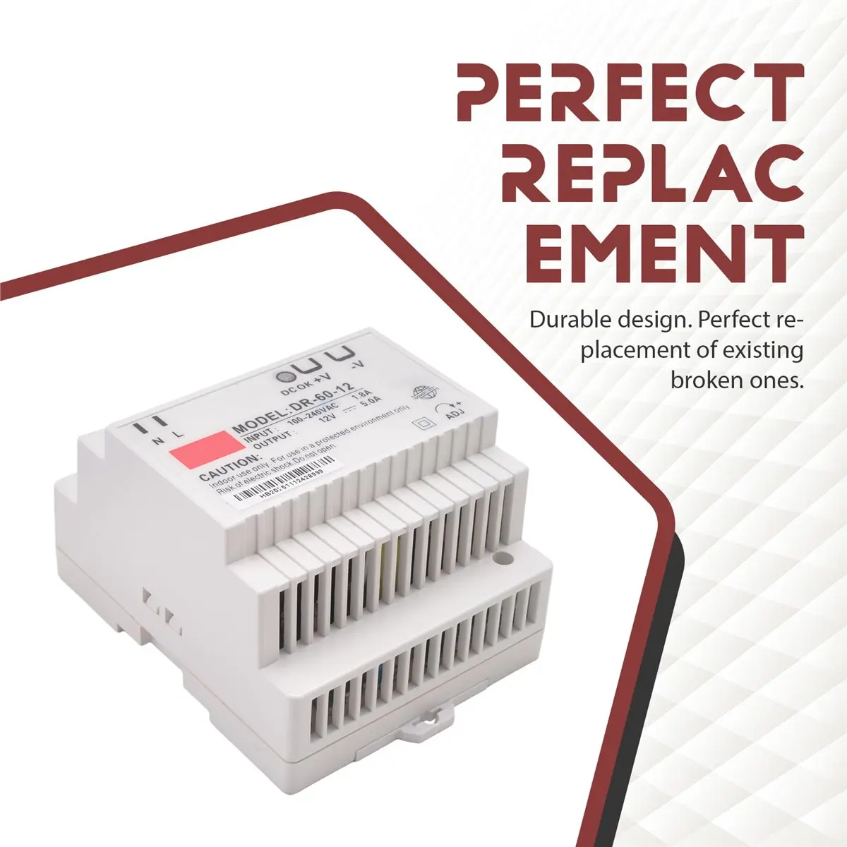 A49T -60-12 Transformer 12 Volt 5 Amp Industrial Din Rail Power Supply 220V Ac To 12V Dc Power Supply(12V)