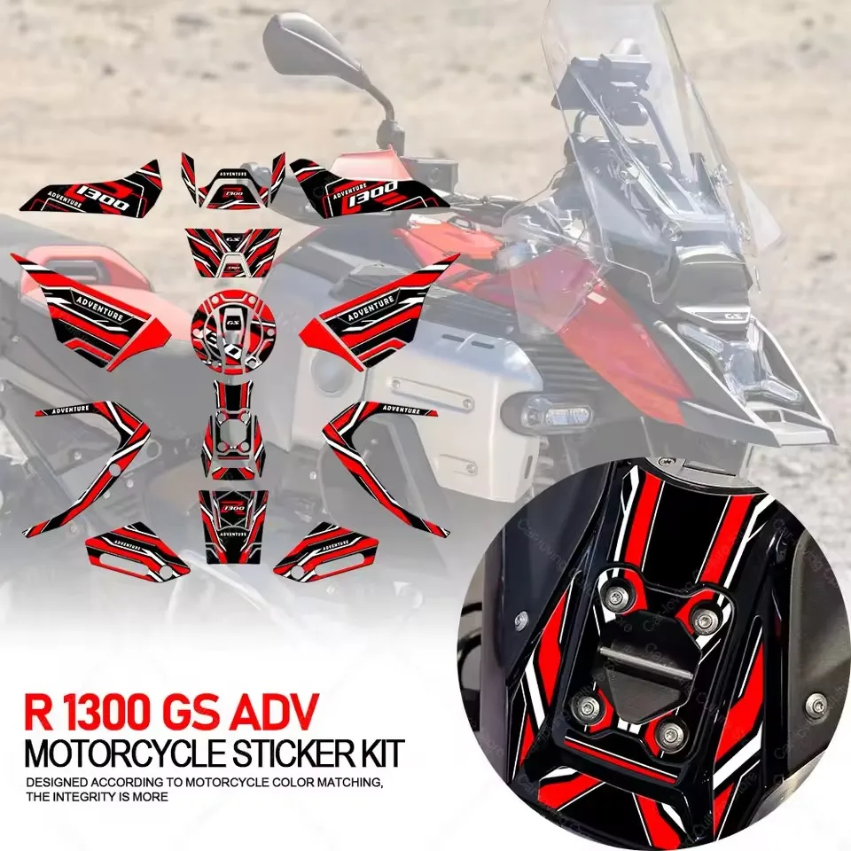 

Motorcycle Accessories Anti Scratch Protective Tank Pad Stickers Kit 3D Resin Protective Sticker For R 1300 GS r1300gs ADV