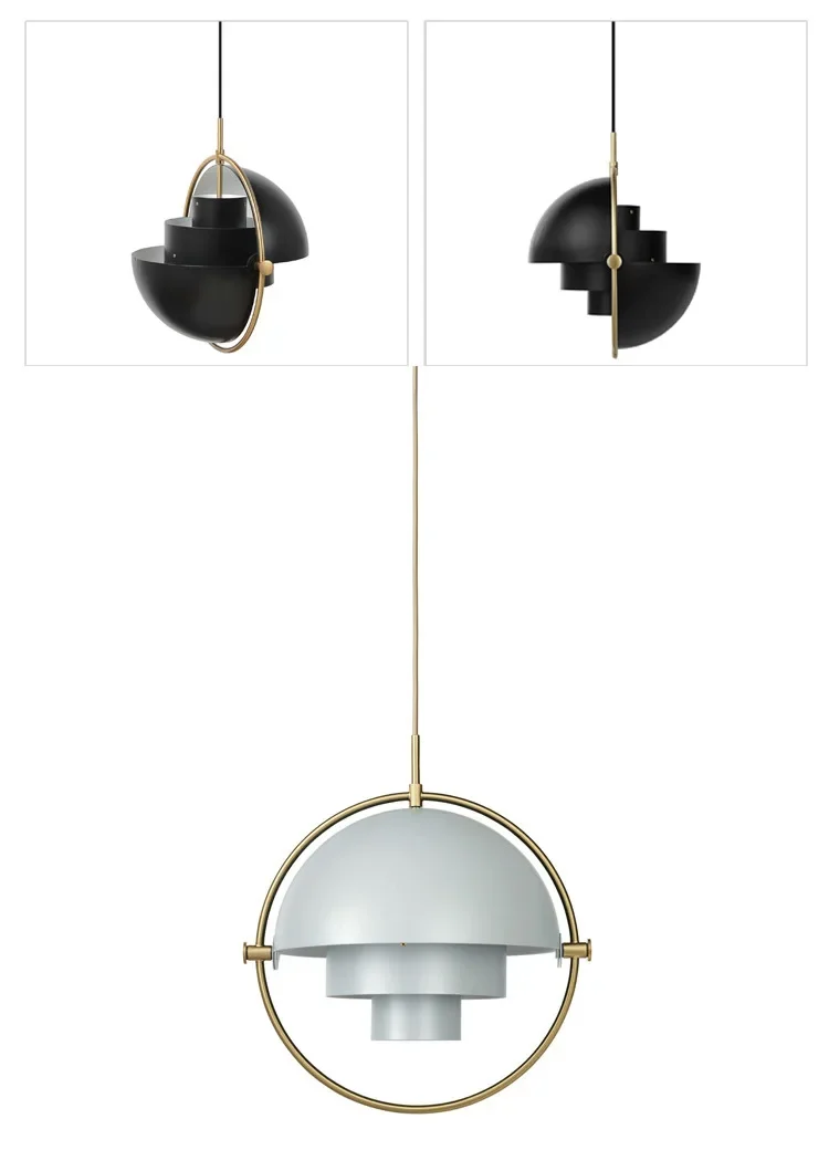 Danish Design Iron Pendant Lights Dining Room Post Modern Gubi Hanging Lamp for Bedroom Kitchen Home Decor LED Lighting Fixtures