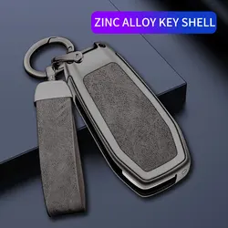 New car TPU zinc alloy key case suitable for Ford Ranger 2018 car key cover car metal key case car interior accessories