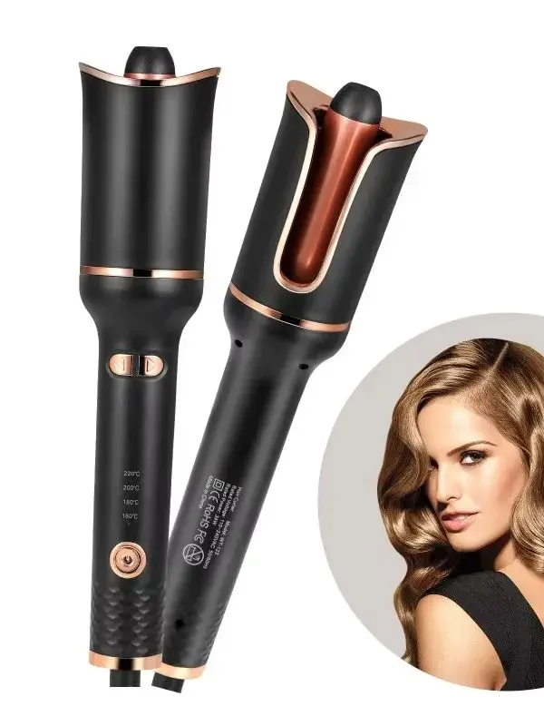 Professional Automatic Hair Curler, Ceramic Rotating Air Spin Wand Styler, Auto Design Magic Hair Curling Iron Curl Machine