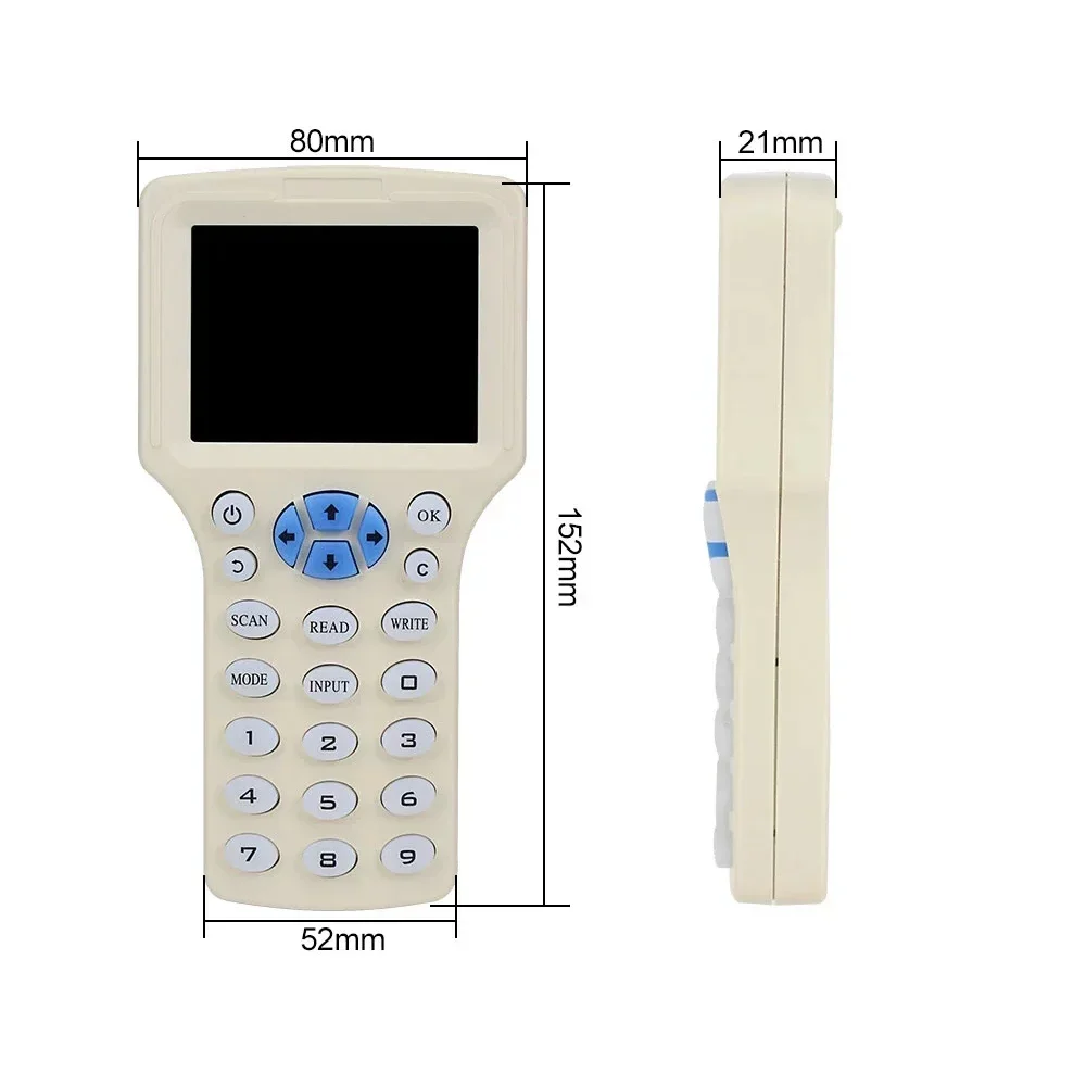 Frequency NFC Smart Card Reader Writer Duplicator 125K 13.56MHz RFID Copier USB Fob Programmer Copy Encrypted Key Replicator