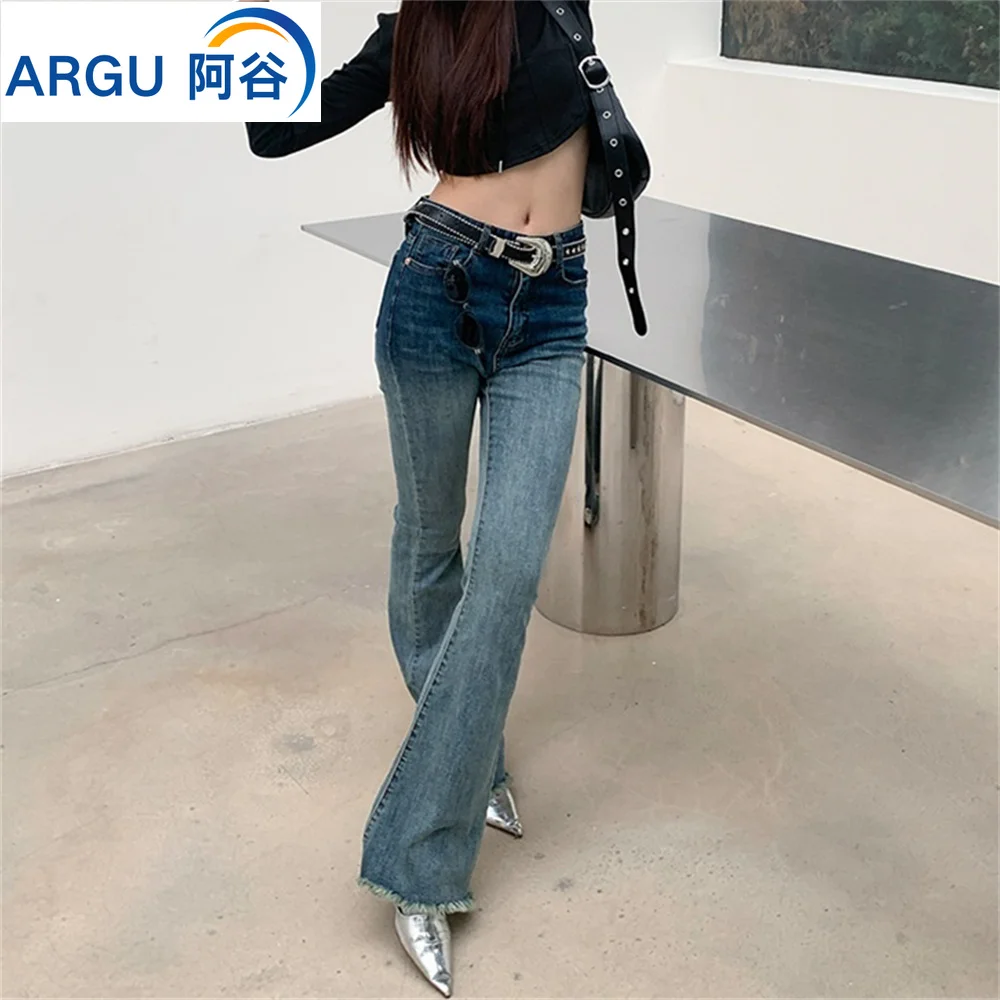 

2023 Harajuku Y2K High Waist Streetwear Jeans Women Baggy Straight Wide Leg Flare Pants women trousers cargo pants ropa de mujer