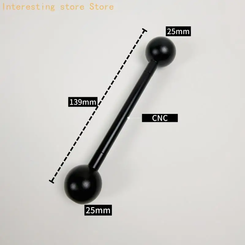 Double-Ball Mounting Arm for Motorcycle Phone Holders and Action Cameras, Aluminum Body with Same-Size Ball Ends 55KC