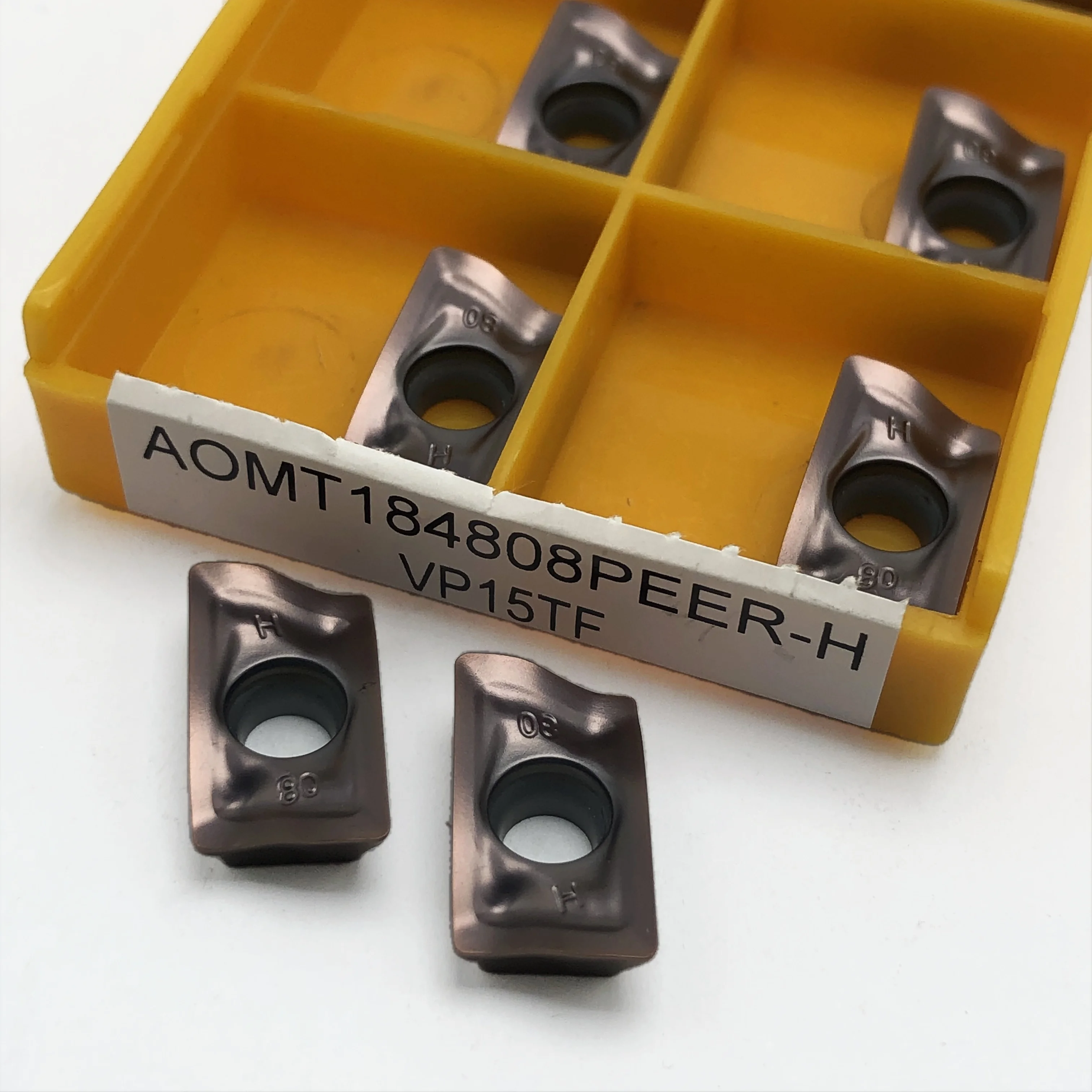 10PCS high quality Original  AOMT184808PEER H VP15TF AOMT184808PEER AOMT184808 PEER H VP15TF Carbide Inserts Lathe Tools