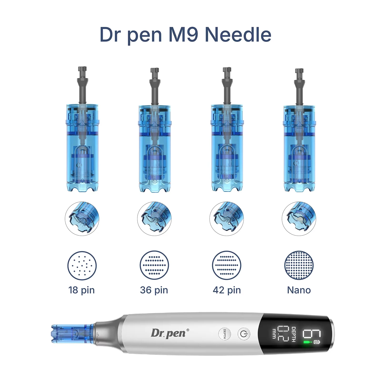 10pcs-box-dr-pen-m9-needle-replacement-head-025-mm-needle-length-derma-pen-cartridge-needles-18-36-42-round-nano-pin