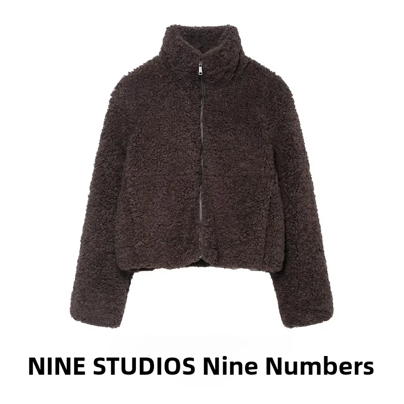 

Теплая бархатная куртка на молнии Lamb, повседневная верхняя одежда, женское пальто Long Sve European Sle Faion для осеннего сезона