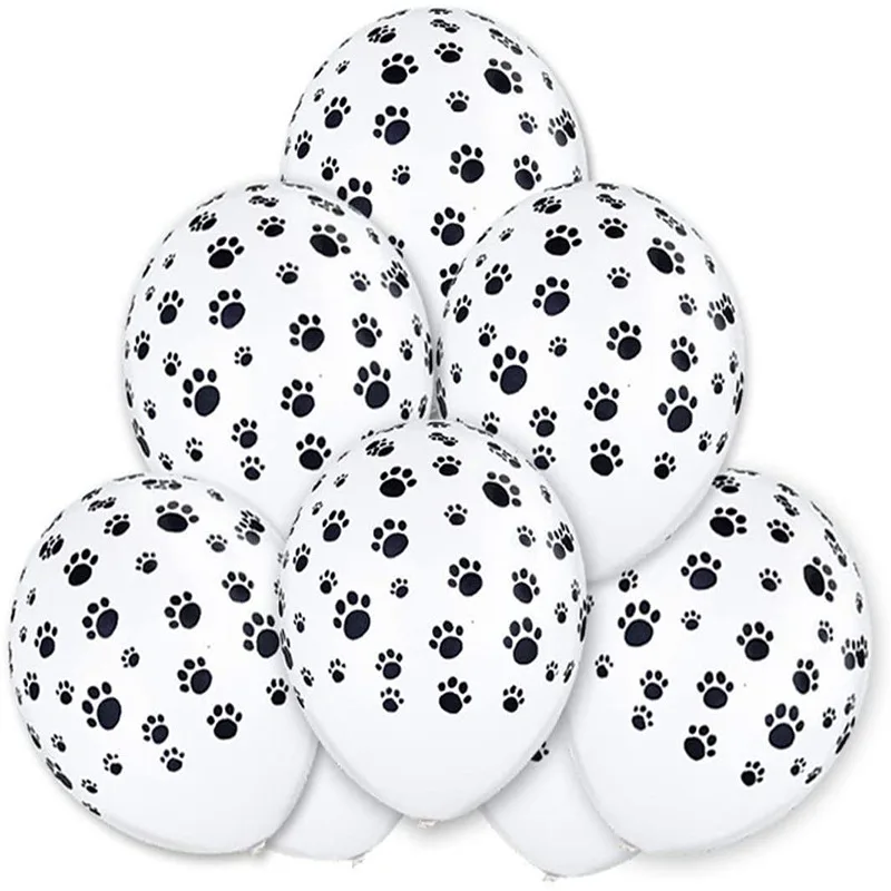 

12 inch 2.8g printed dog paw balloon festive party atmosphere decoration supplies