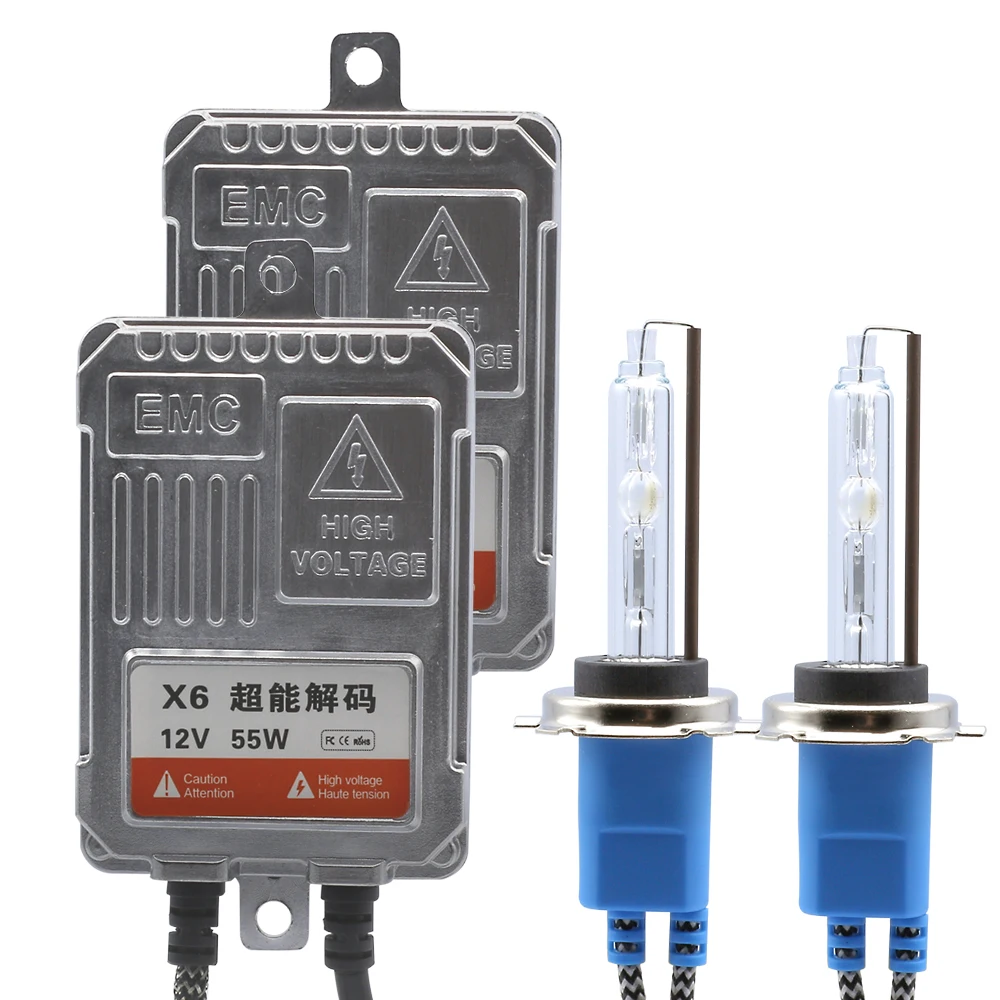 

55W Xenon HID Kit Canbus Error Canceller Quick Start H1 D2S H7 H11 9012 D2H Car Headlight Fog Light Digital AC Ballast Reactor