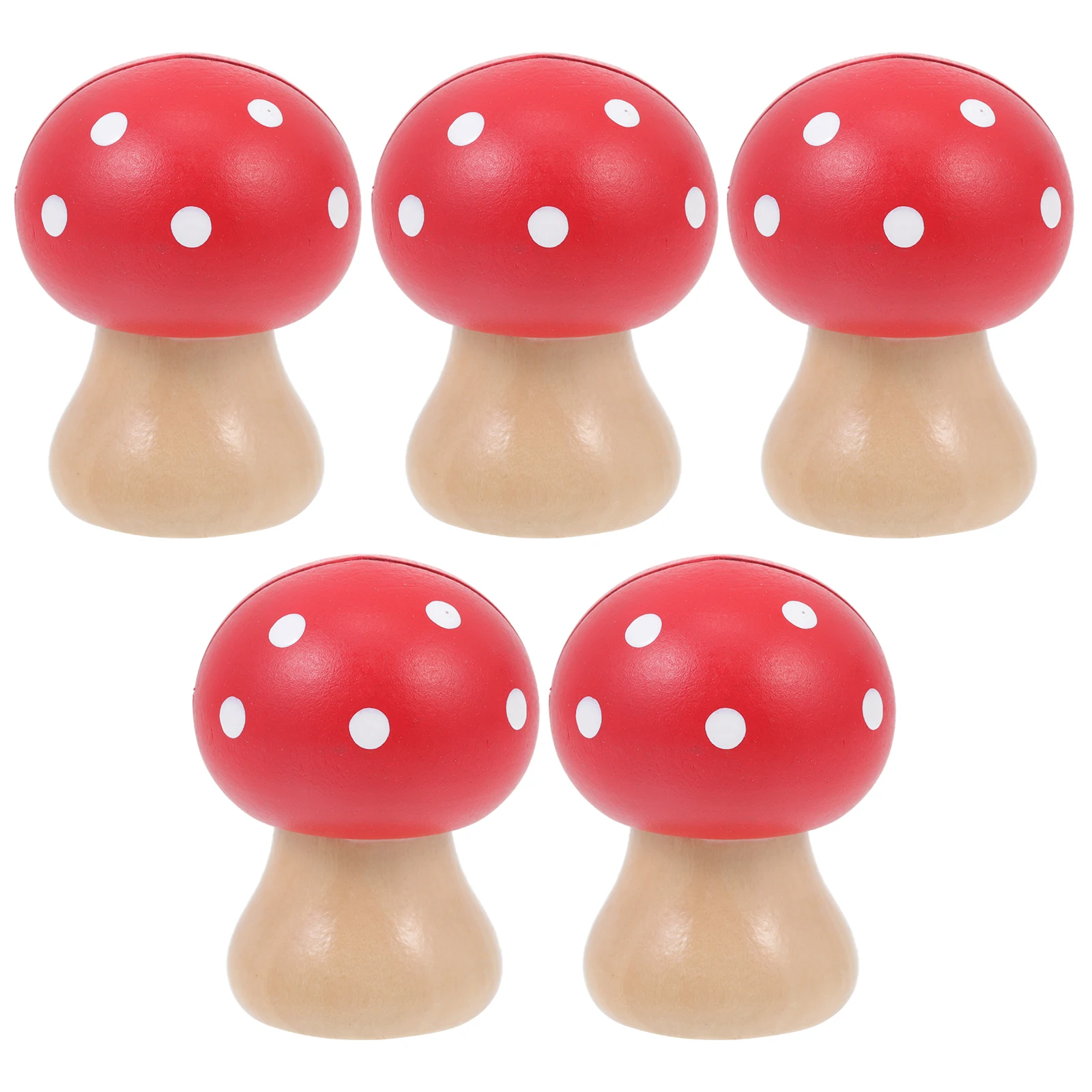 

5pcs Red Head Wood Card Holder Photo Stand Memo Clip Material Name Cards Clamp Simple Design Note Clamp
