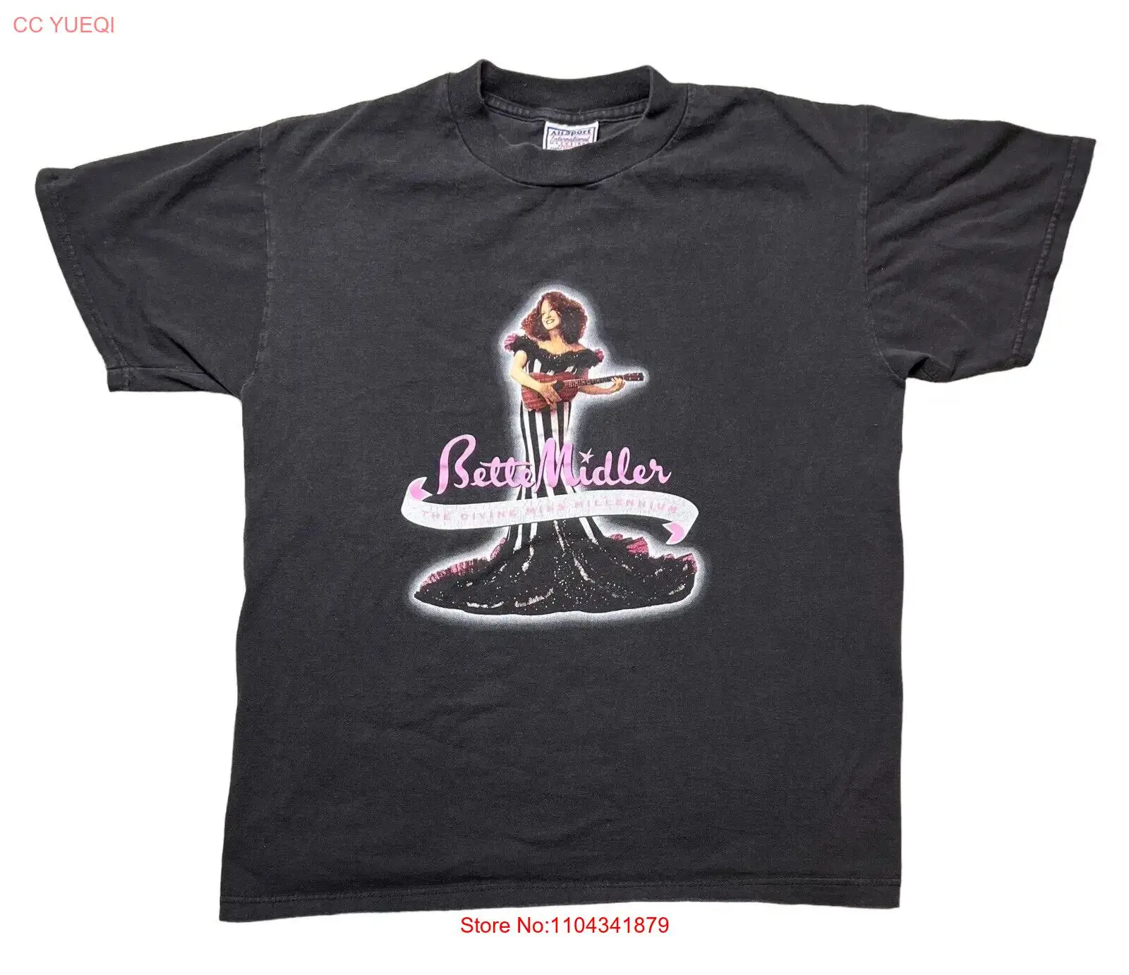 Vintage 1999 Bette Midler The Divine Miss Millennium Tour Adult Black T-Shirt M